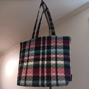Vera Bradley Tote Bag Ribbons Plaid